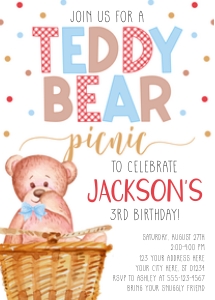 Teddy Bear Invitation (TD1008PB2): Teddy Bear Invitation (TD1008PB2)