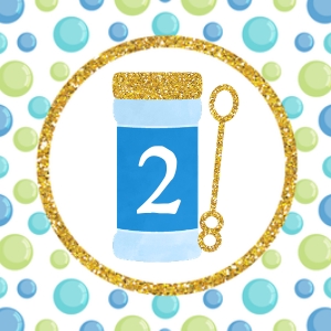 Bubble Cupcake Toppers (BU1004B) design preview