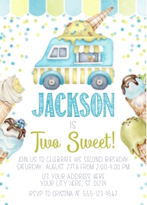 Ice Cream Invitation (IC1008TB3) design preview
