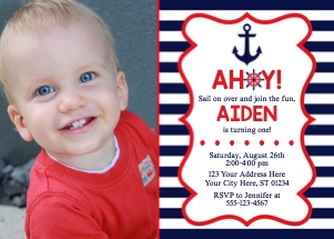 Nautical Invitation (NA1008TNW) design preview