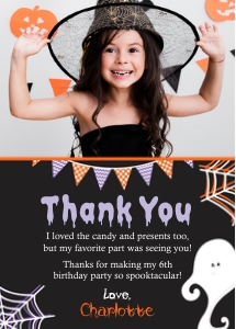 Halloween Thank You Card (HA1014GWV): Halloween Thank You Card (HA1014GWV)