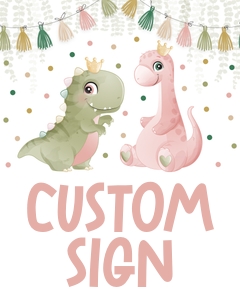 Dinosaur Sign DI1010GSC design preview