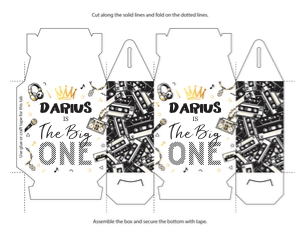 Notorious One Favor Boxes NO1024W design preview