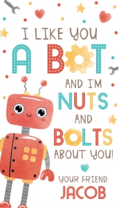 Robots Gift Tag VA2305RB design preview