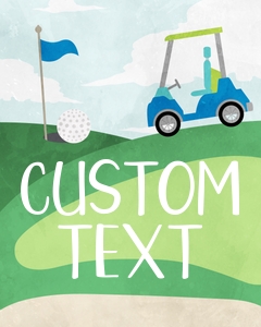 Golf Party Sign GO1010BC design preview