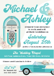 Sock Hop Invitation SO2108TVN design preview