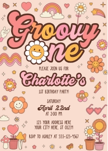 Groovy Invitation GV1008IPB2 design preview