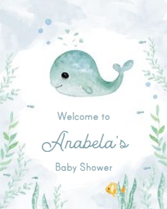 welcome-sign-baby-whale-24x30: c05 > welcome sign >baby whale