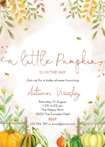 invitation-fall-5x7: C04 > invite > birthday > woodland-friends
