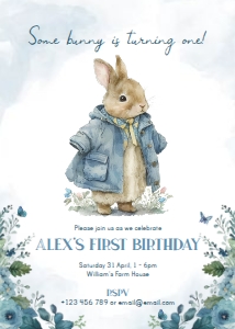 invitation-bunny-5x7: c22 > invite > birthday > bunny