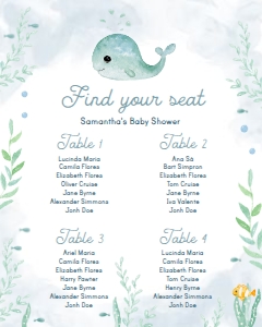 seating-chart-8x10: C05 >seating chart  >birthday > baby whale