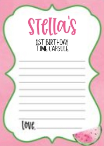 Watermelon Pink Time Capsule Note: watermelon pink time capsule