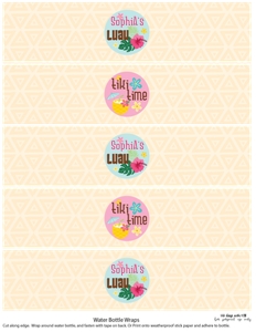 Luau Water Labels: Luau Water Labels