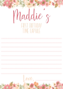 Pumpkin Pink Time Capsule Sheet: Pumpkin Pink Time Capsule