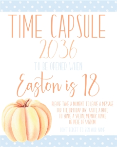 Pumpkin Blue Time Capsule: Pumpkin Blue Time Capsule