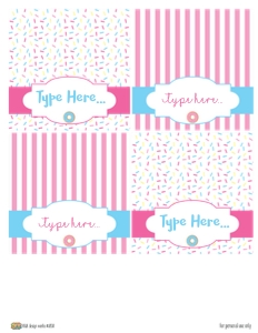 Donut Food Label design preview