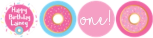 Donut Cupcake Set design preview