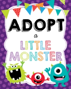 Little Monster Adoption Set design preview