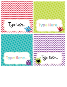 Little Monster Food Label design preview