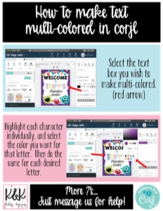 Bright Colors Classroom Calendar design preview