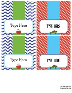 Fish Food Label design preview