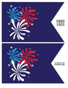 4th of July Birthday Banner: 4th of July Party Set
