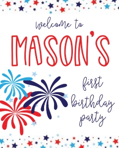 4th of July Party Signs design preview