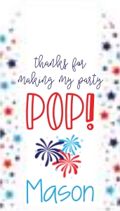 4th of July Favor Tags design preview