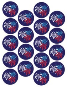 4th of July Envelope Seals: 4th of July Party Set