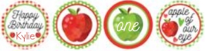 Apple Cupcake Set design preview