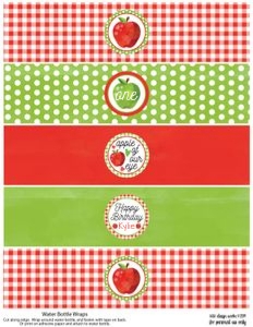 Apple Water Labels design preview