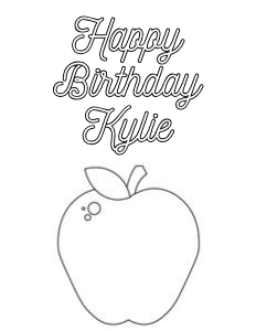 Apple Color Sheet: Apple Party Set