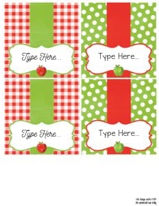 Apple Food Labels design preview