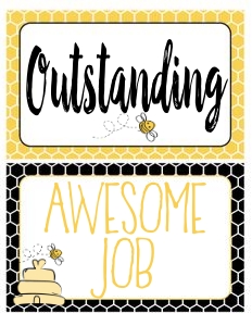 Bee Classroom Behavior Chart design preview