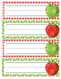 Apple Classroom Name Tags design preview