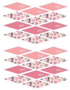 Little Pumpkin Pink Watercolor Toothpick Flags: Little Pumpkin Birthday Pink Set