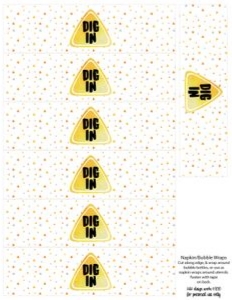 Construction Napkin/Bubble Wraps *NOT EDITABLE: Construction Party Set