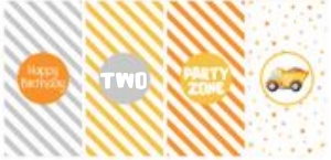 Construction Mini Size Candy Wraps: Construction Party Set