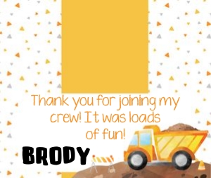 Construction Treat Bag Topper: Construction Party Set
