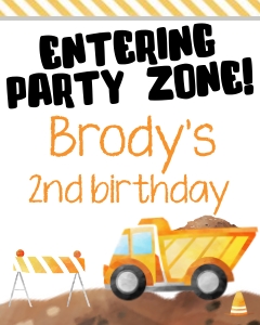 Construction Party Signs 20 design preview