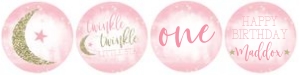 Twinkle Twinkle Cupcake Set Birthday design preview