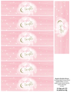 Twinkle Twinkle Napkin/Bubble Wraps *NOT EDITABLE: Twinkle Twinkle Birthday Set