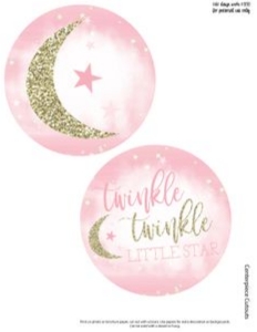 Twinkle Twinkle 5" Centerpieces Birthday: Twinkle Twinkle Birthday Set