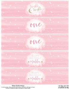 Twinkle Twinkle Water Wraps Birthday: Twinkle Twinkle Birthday Set