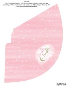 Twinkle Twinkle Party Hat *NOT EDITABLE: Twinkle Twinkle Birthday Set