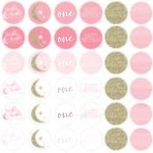 Twinkle Twinkle Hershey Circles Birthday: Twinkle Twinkle Birthday Set