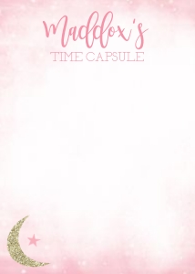 Twinkle Twinkle Time Capsule Notes: Twinkle Twinkle Birthday Set
