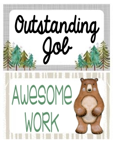 Woodland Classroom Behavior Chart design preview