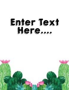 Cactus Classroom Binder Covers: Cactus Classroom Set