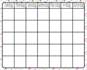 Cactus Classroom Calendar Set design preview